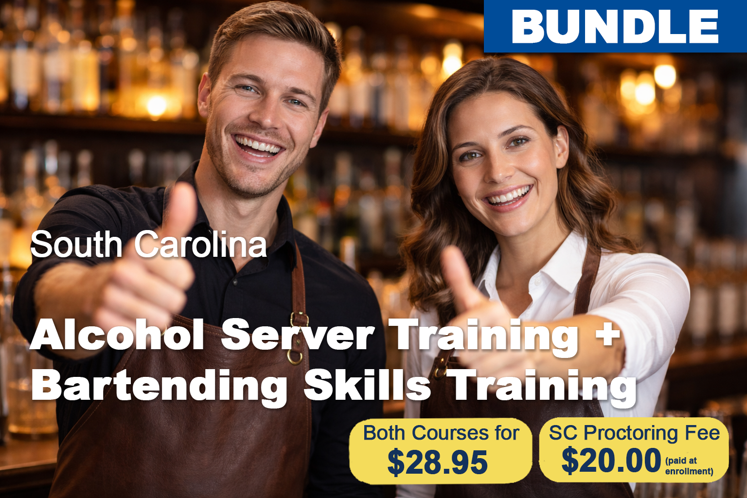 South Carolina Alcohol Server Training and Bartending Skills Bundle